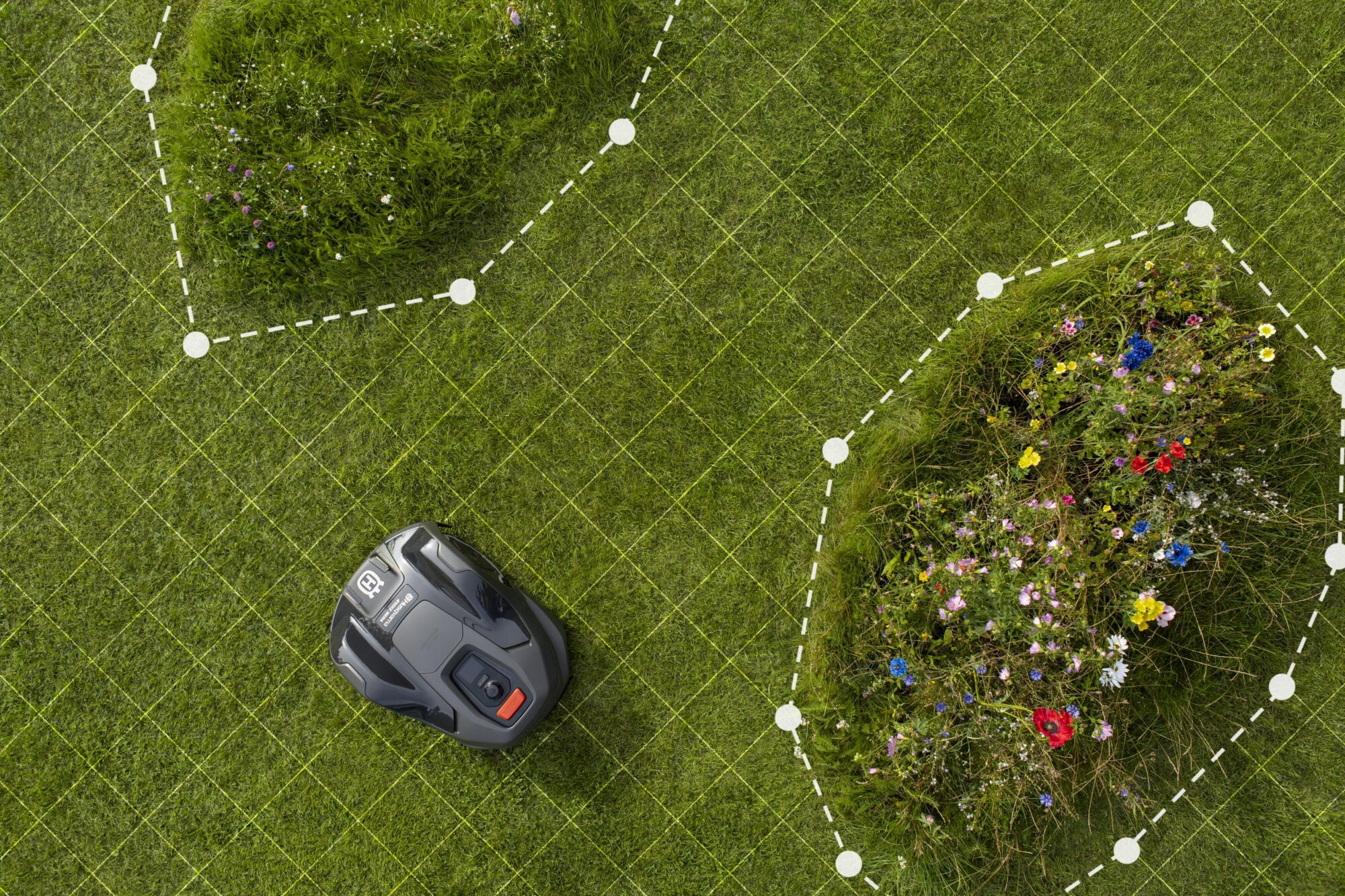Robotmaaiers draadloos met gps navigatie